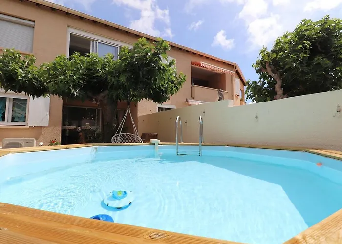 Beau 3 Pièces Climatisé, Piscine Privée, Parking Au Grau-du-roi - Fr-1-307-215