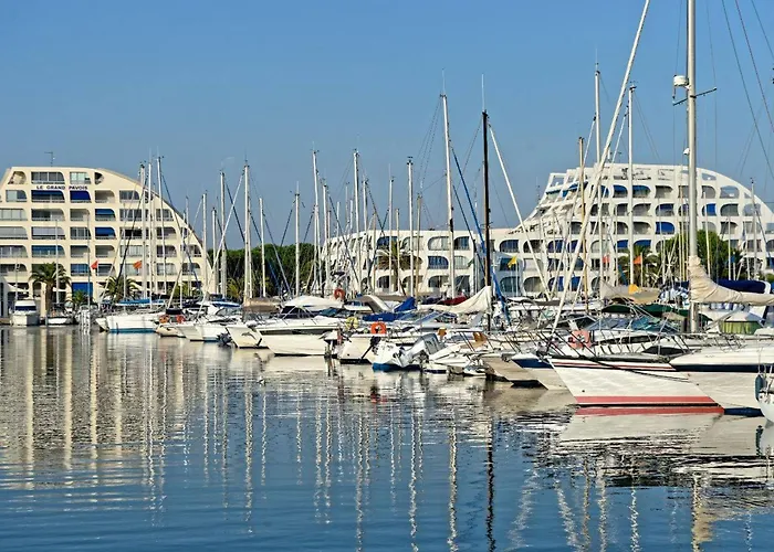 Beau 3 Pièces Climatisé, Piscine Privée, Parking Au Grau-du-roi - Fr-1-307-215 * Le Grau-du-Roi